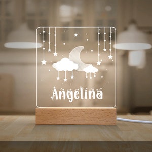 Newborn gifts-  Night Light Name Personalized Night Light Name Personalized , baby shower Warm White Night Light Gift for Kids Gift