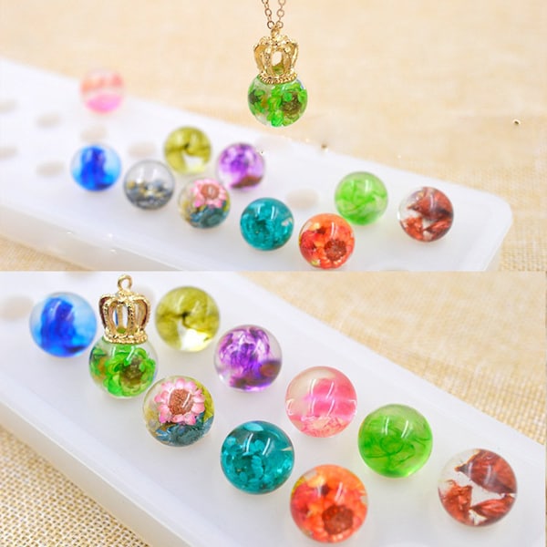 Resin Ball Pendant Etsy