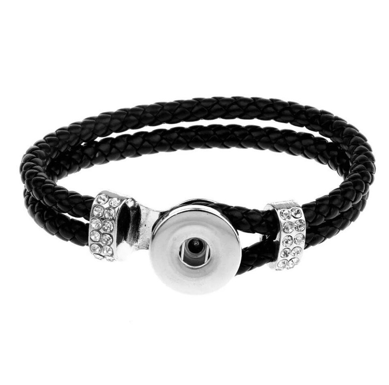1 set of 18mm Snap Bracelet for with 5pcs 18mm random interchangeable ginger snaps chamrs