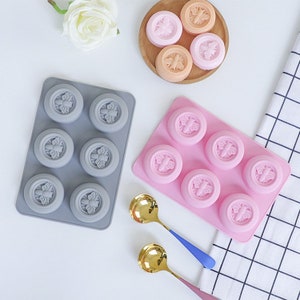 Little Bee Silicone Mould, Round Handmade Soap Making Tool, Soap Mould
