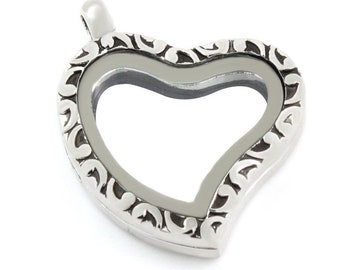 Legierung Floating Medaillons für Floating Charms Schlüsselbund / Halskette / Armband-Magnetverschluss