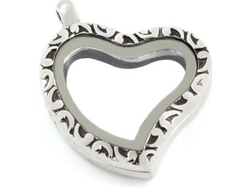 Alloy Floating Lockets for Floating charms Keychain/Necklace/Bracelet-Magnetic Closure