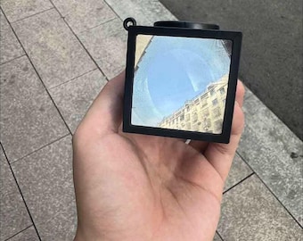 Visor de cintura impreso en 3D, ensamblado a mano - Distancia focal de 50 mm - Modelo óptico DIY con lente Fresnel - Diseño de cuerpo simple