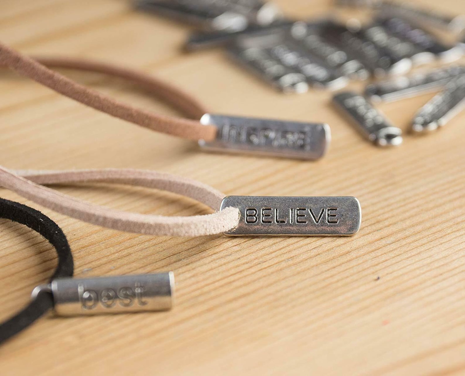 50/100pcs Word Charms Pendants Engraved Motivational Charms Etsy