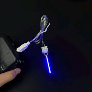 5cm / 2inch Flowing Water Light, Steady On & Flowing Meteor Decor for Miniatures, Jewelry Boxes,Handcraft,Indicator -USB Cable Power