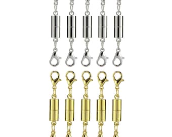 10/12 cierres magnéticos extensores de collar para hacer pulseras y joyas