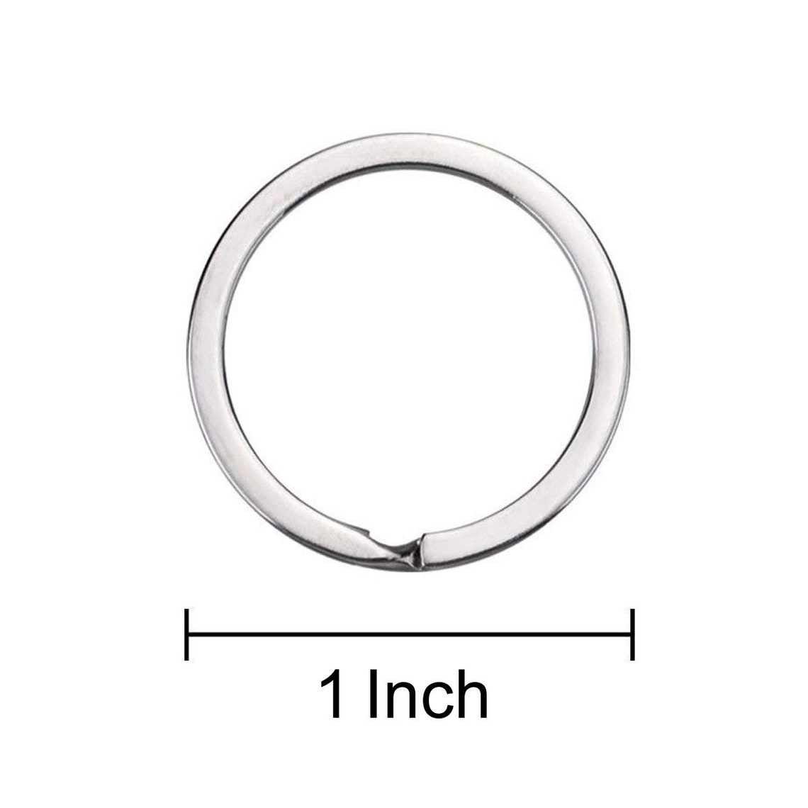 50pcs 1 Inch Flat Split Key Rings Bulk for Keychain and Crafts Etsy