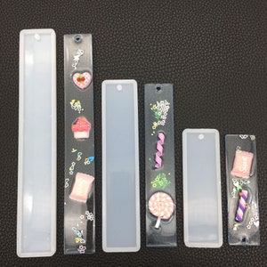 3 Sizes Bookmark Resin Mold- Resin Casting Ring Silicone Mold , Epoxy Mould DIY Craft Mold Gadgets Accessory