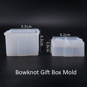 Bowknot Gift Box Mold Resin Mold Silicone Epoxy Mould DIY Craft Mold, STORAGE BOX Mould/ Container mold