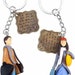 10pcs / 20pcs Keyrings With Chains, Open Jump Rings and Screw Eye Pins ...