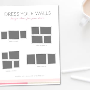 Photography Wall Display Guide - Wall Gallery Style Guide - Photography Wall Guide Design - Wall Gallery Template - Wall Gallery Inspiration