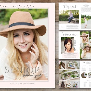 Senior Magazin Vorlage. Senior Portrait Guide. Magazin-Vorlage für Fotografen. Senior Welcome Guide Magazin. SOFORTIGER DOWNLOAD.