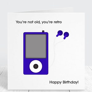 Carte d'anniversaire drôle pour homme, vous n'êtes pas vieux, vous êtes Carte d'anniversaire drôle rétro pour papa, petit ami, mari, frère