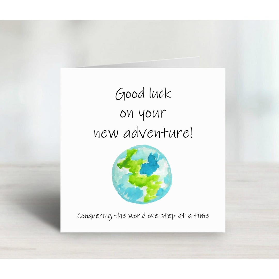 Good Luck Card, Good Luck on Your New Adventure, New Job