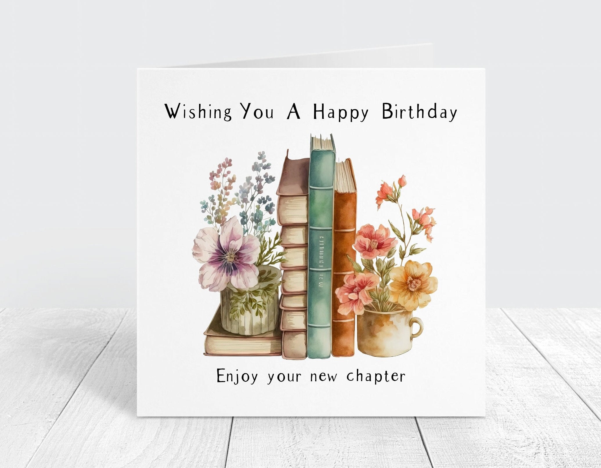 Personalised Book Birthday Card Birthday Card for Book Lover Novel Birthday  Card Reader Birthday Card Book Worm Birthday Card 