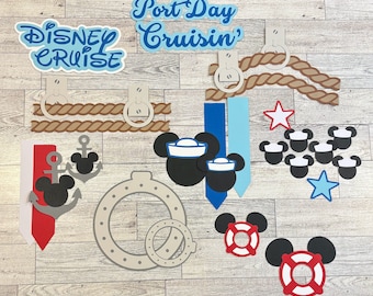 Die Cut Sets for Scrapbooking or paper crafts with a Disney Cruise theme