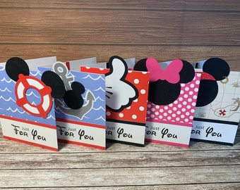 Disney Cruise Tip Card Holder, Disney Gift Card Pocket Envelope