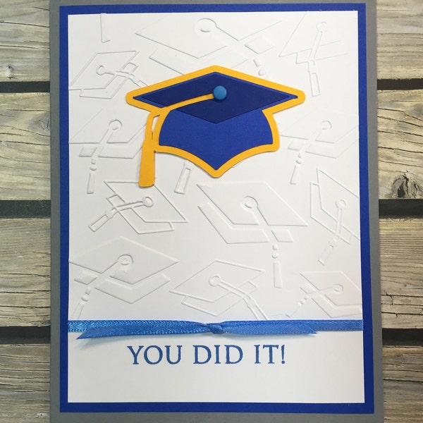 You Did It!! Handmade Graduation Greeting Card