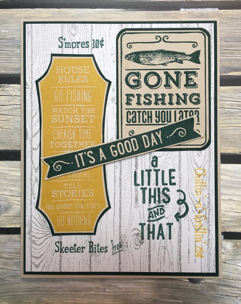 Time for fishing Greeting Card