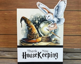 One Wizard Themed Housekeeping tent style tip holder for Universal Resort Stay