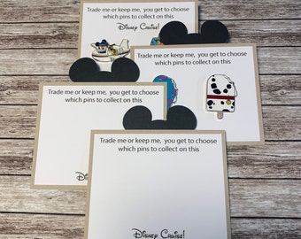 Disney Cruise Pin Trading Cards, Fish Extender Gifts (Set of 4)