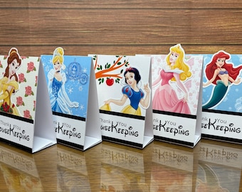 One Disney Princess themed Mousekeeping tent style tip holder for Disney Resort Stays