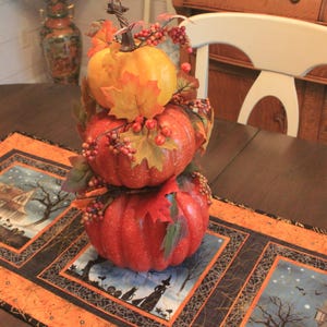 Quilted Halloween Table Runner