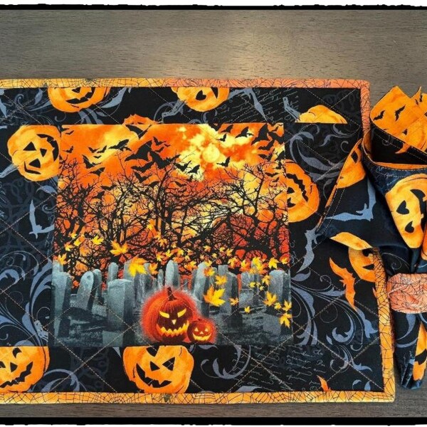 Quilted Placemats Set of 4 Etsy