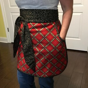Christmas Holiday Half Apron