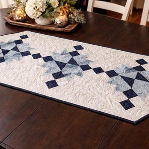 Quilted Ice Crystal Table Runner