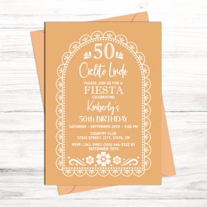 Editable Cielito Lindo FIesta Birthday Invitation Template, Papel Picado Invitation, Instant Download, Barro Themed, CORJL