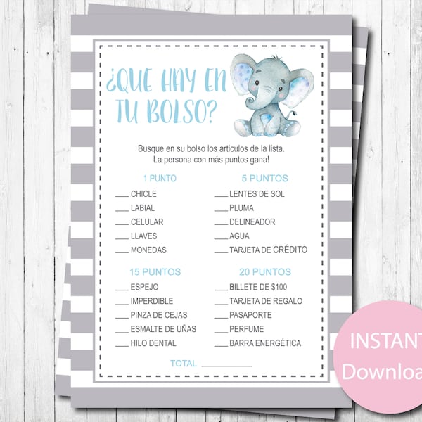 Baby Shower Games in Spanish Etsy
