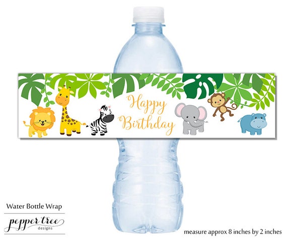 Safari Water Bottle Label - Ythoreccio