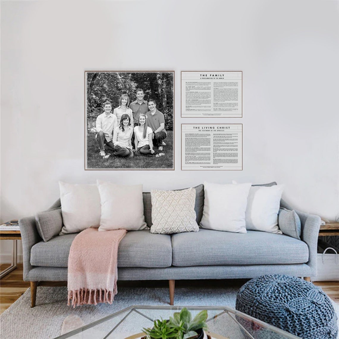 The Living Christ Printable Typography Poster - Etsy