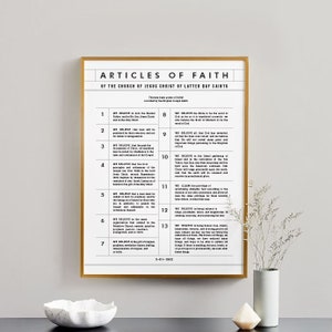 The Articles of Faith Printable
