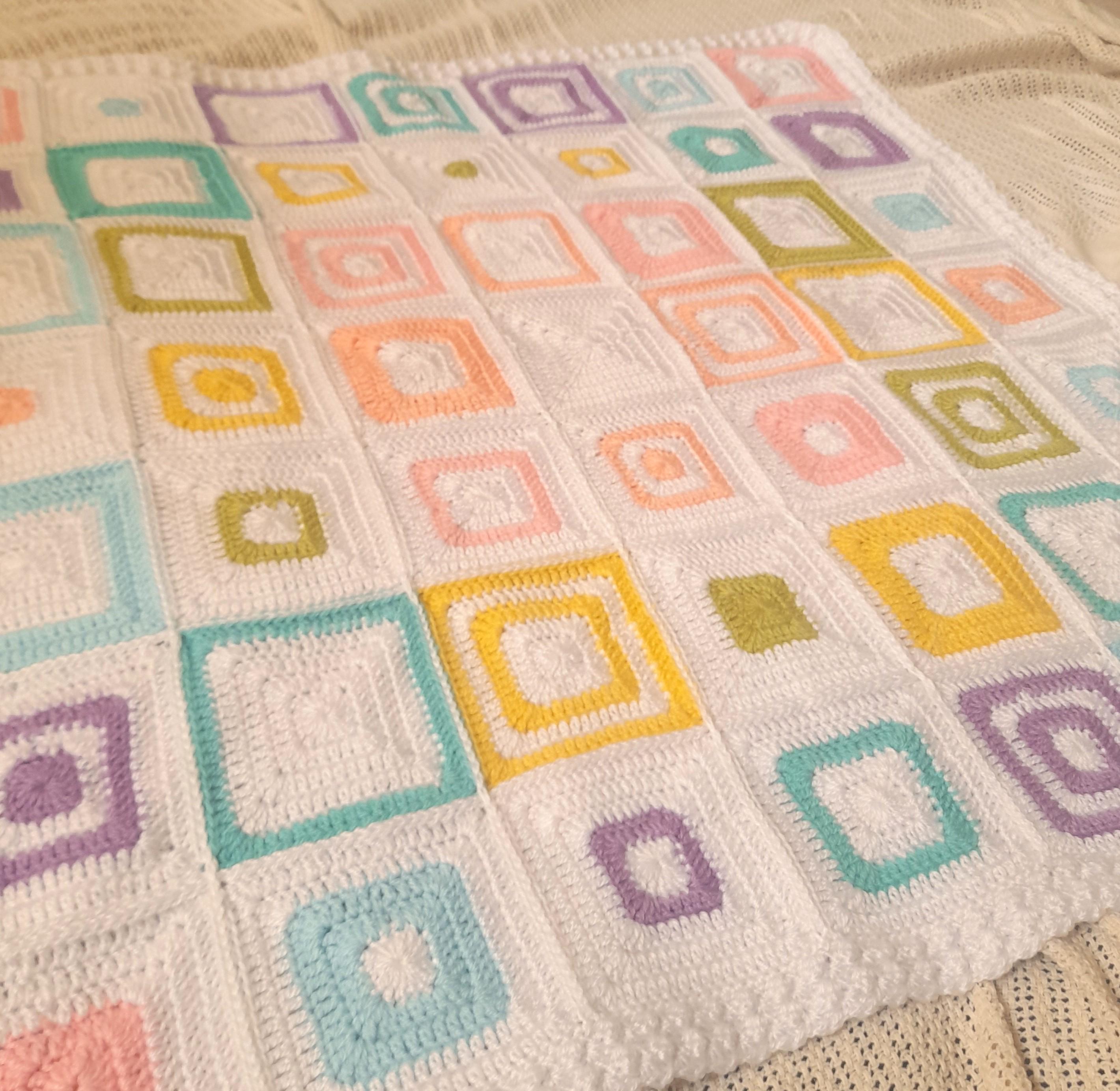 Rainbow Dreams blanket - CROCHET PATTERN - PDF file