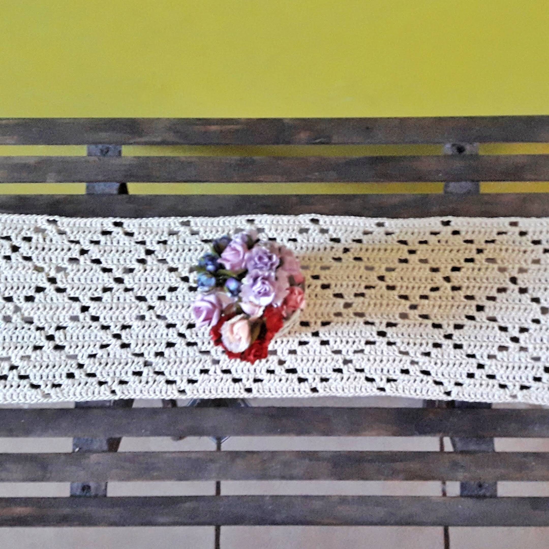 Boho Table Runner CROCHET PATTERN Patron Crochet Etsy Canada