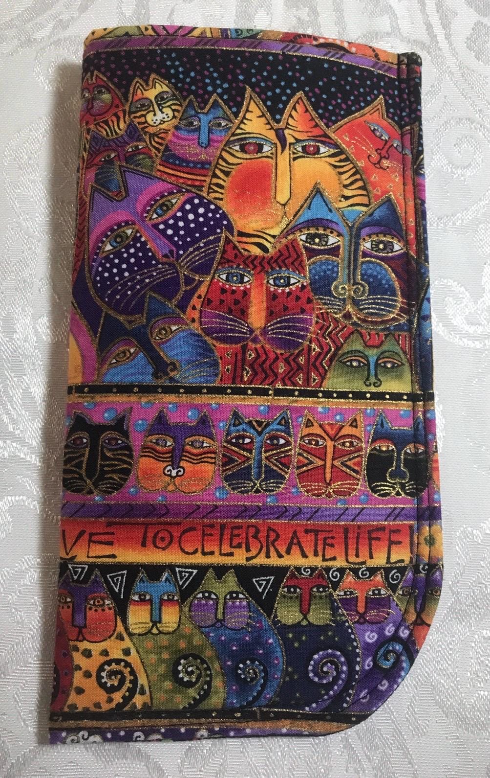 39 Best Eyeglasses Cases: Stylish and Protective Options for Your Eyewear 2 Large Soft Padded Fabric Eyeglasses Case Laurel Burch Rainbow Cats