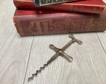 Mid 19th Century Direct Pull Corkscrew Antique Vintage