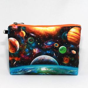 Kids Cosmos Cosmetic Bag: Planets & Stars Makeup Pouch