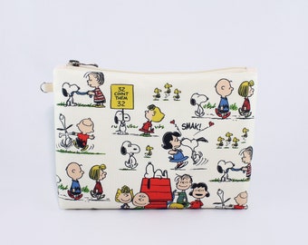 Cartoon Dog Print Pouch, Cute Animal Print Cosmetic Bag, Funny Animal Makeup Bag, Retro Style Travel Cosmetic Organizer, Small Zipper Pouch