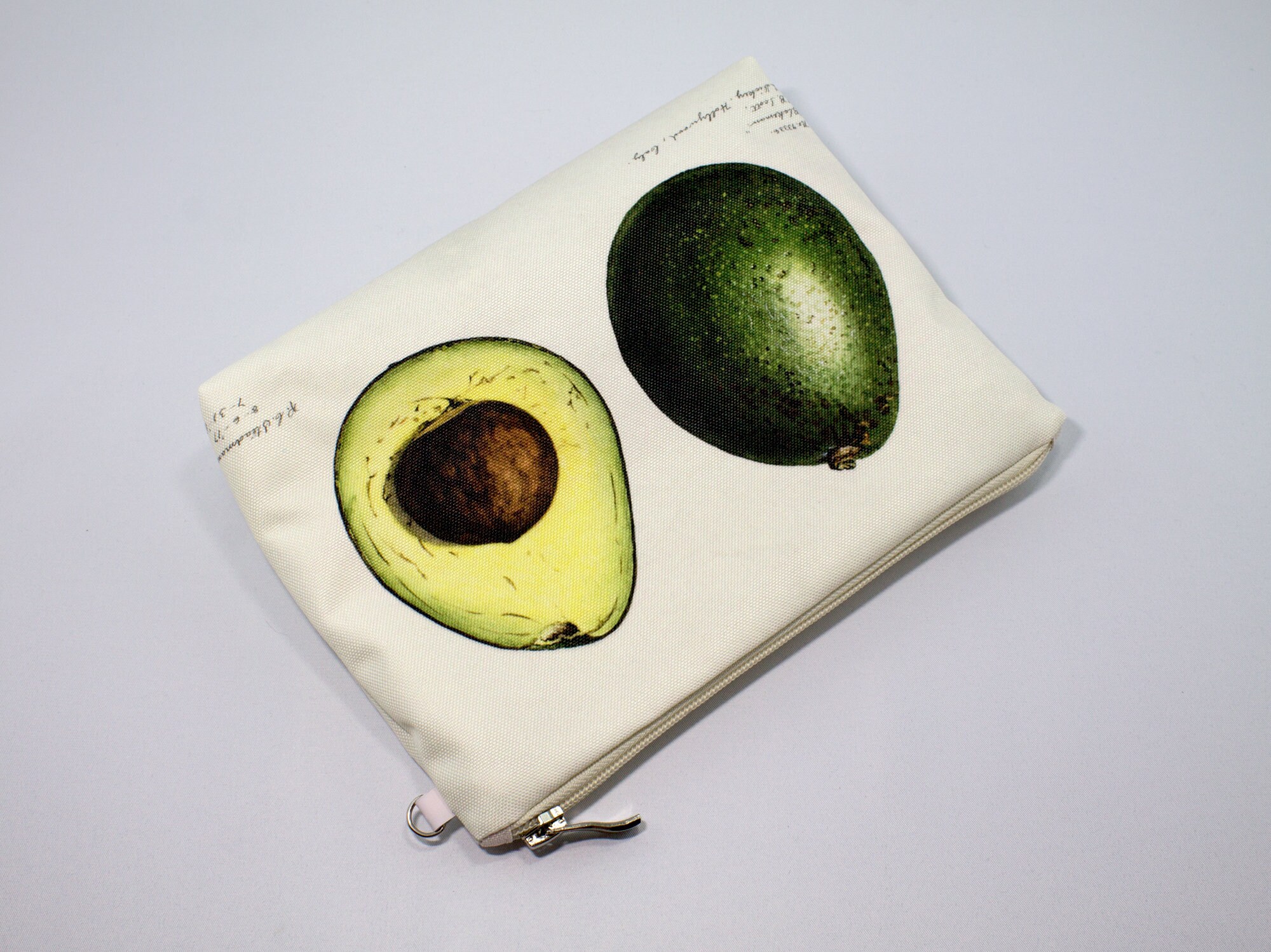 Avocado Bag Makeup bag Avocado Zipper Pouch Avocado Avocado | Etsy
