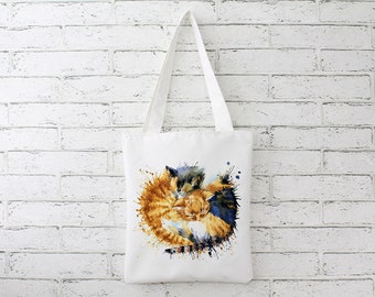 Adorable Blue Fox Portrait Cotton Canvas Tote Bag Adorable Blue Fox Portrait Cotton Canvas Tote Bag