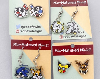 Mis-Matched Mini earrings: Video games