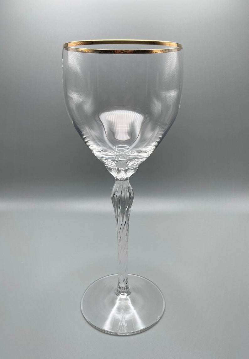 Vintage Lenox Monroe Gold Rim Wine Glass Etsy