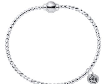 Authentic Twisted Cape Cod Bracelet made by Lestage - All Sterling Silver