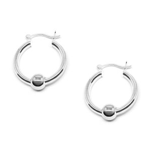 Beach Ball/ Cape Cod style earrings. All sterling silver - Cape Cod Lifestyle.