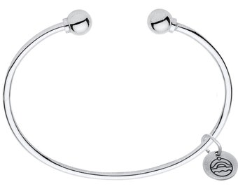 Authentic Cape Cod Double Ball Cuff made by Lestage - All Sterling Silver