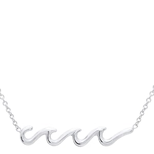 Waves Necklace made in Solid Sterling Silver