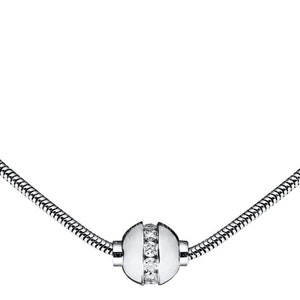 Authentic Cape Cod Necklace made by Lestage - Sterling Silver w/ Sterling Silver Swarovski Bead